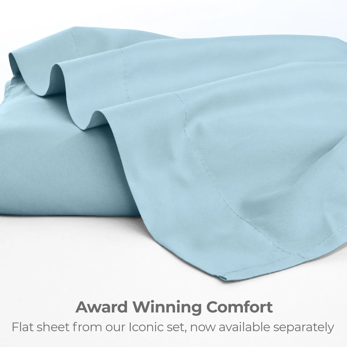 Iconic Microfiber Flat Sheet (Light Colors)