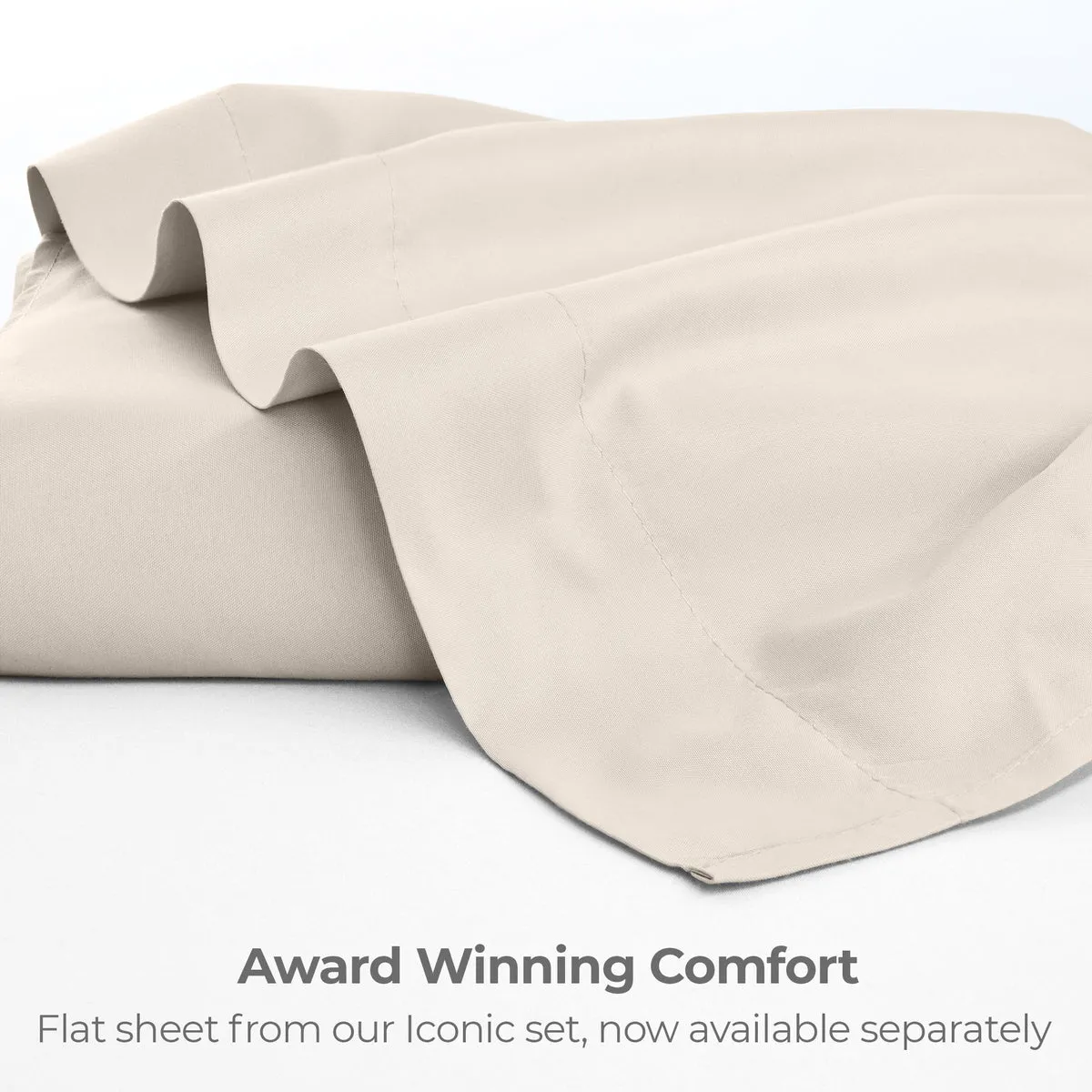 Iconic Microfiber Flat Sheet (Light Colors)