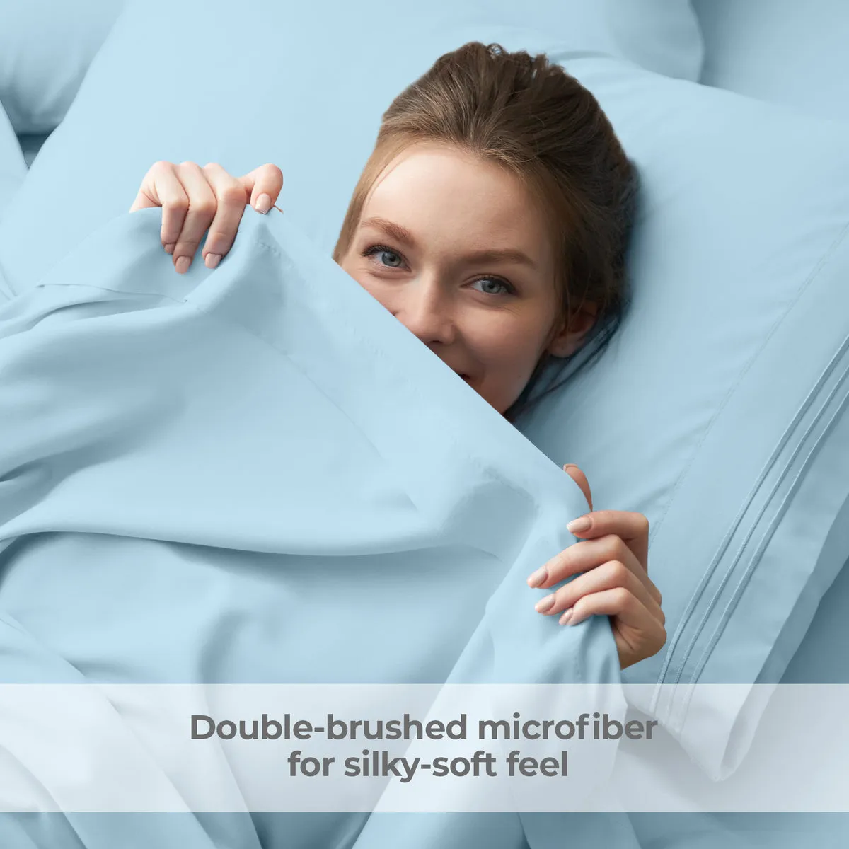 Iconic Microfiber Flat Sheet (Light Colors)