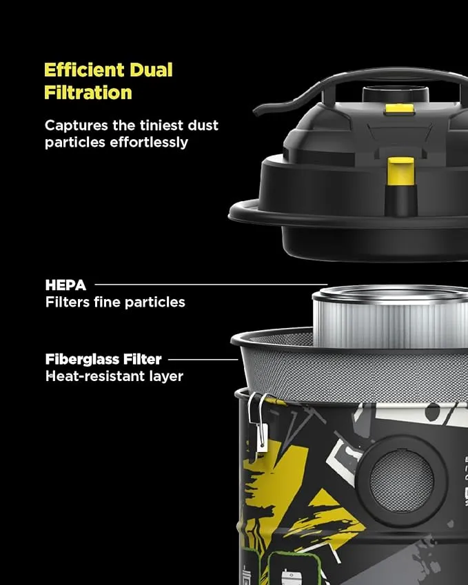 InoKraft Ash Vacuum for Pellet Stoves