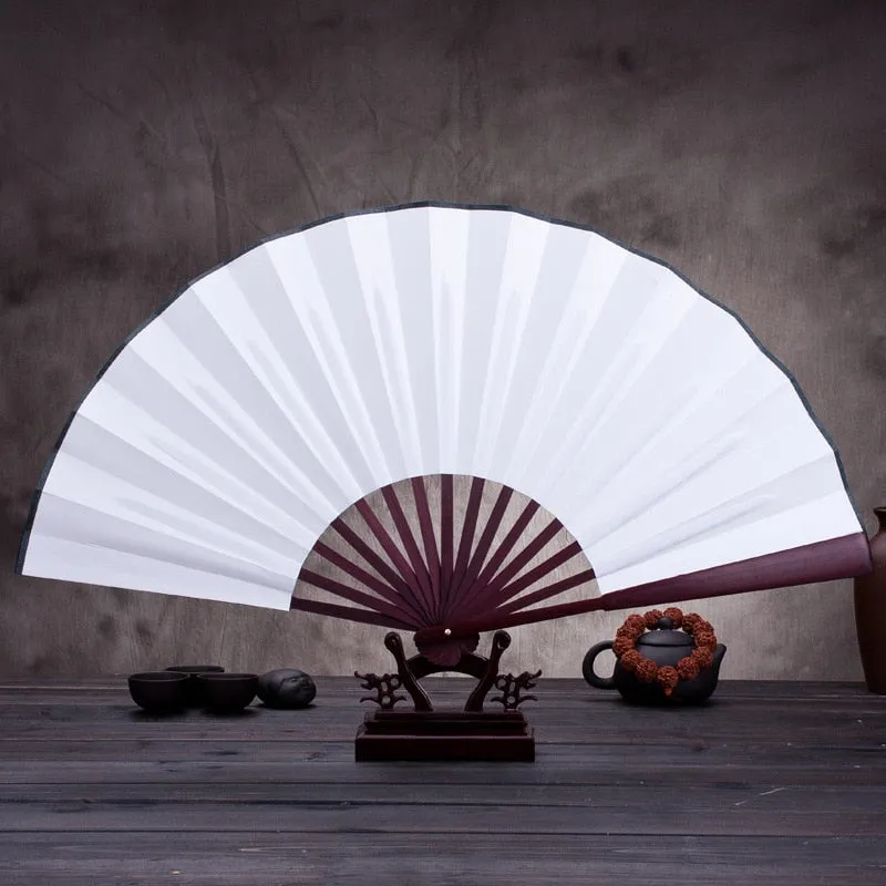 Japanese Silk Cloth Hand Fan