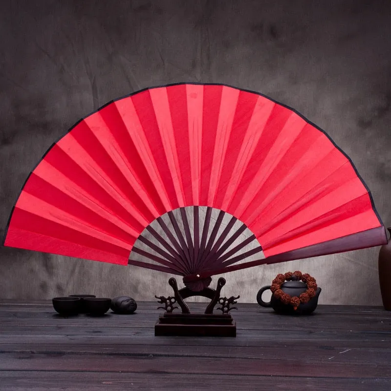 Japanese Silk Cloth Hand Fan