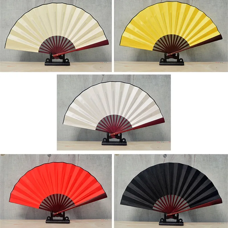 Japanese Silk Cloth Hand Fan