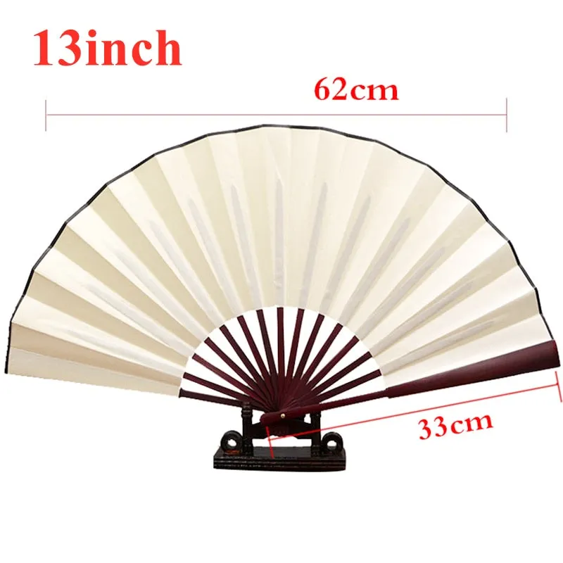 Japanese Silk Cloth Hand Fan