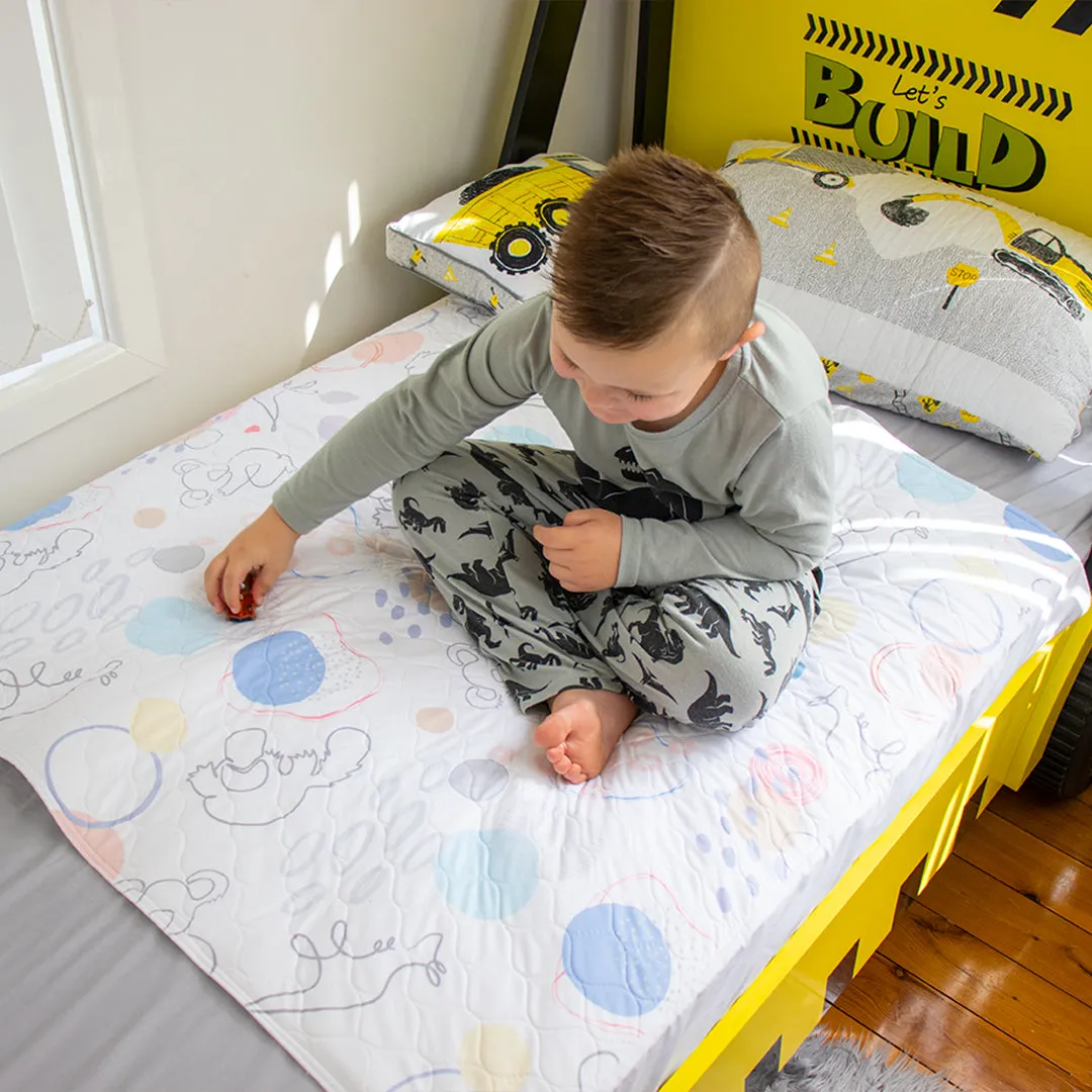 Joey Kids Printed Waterproof Bed Pad (Rosie)