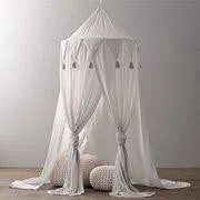 Kid Baby Bed Canopy Bed cover Mosquito Net Curtain Bedding Round Dome Tent Cotton