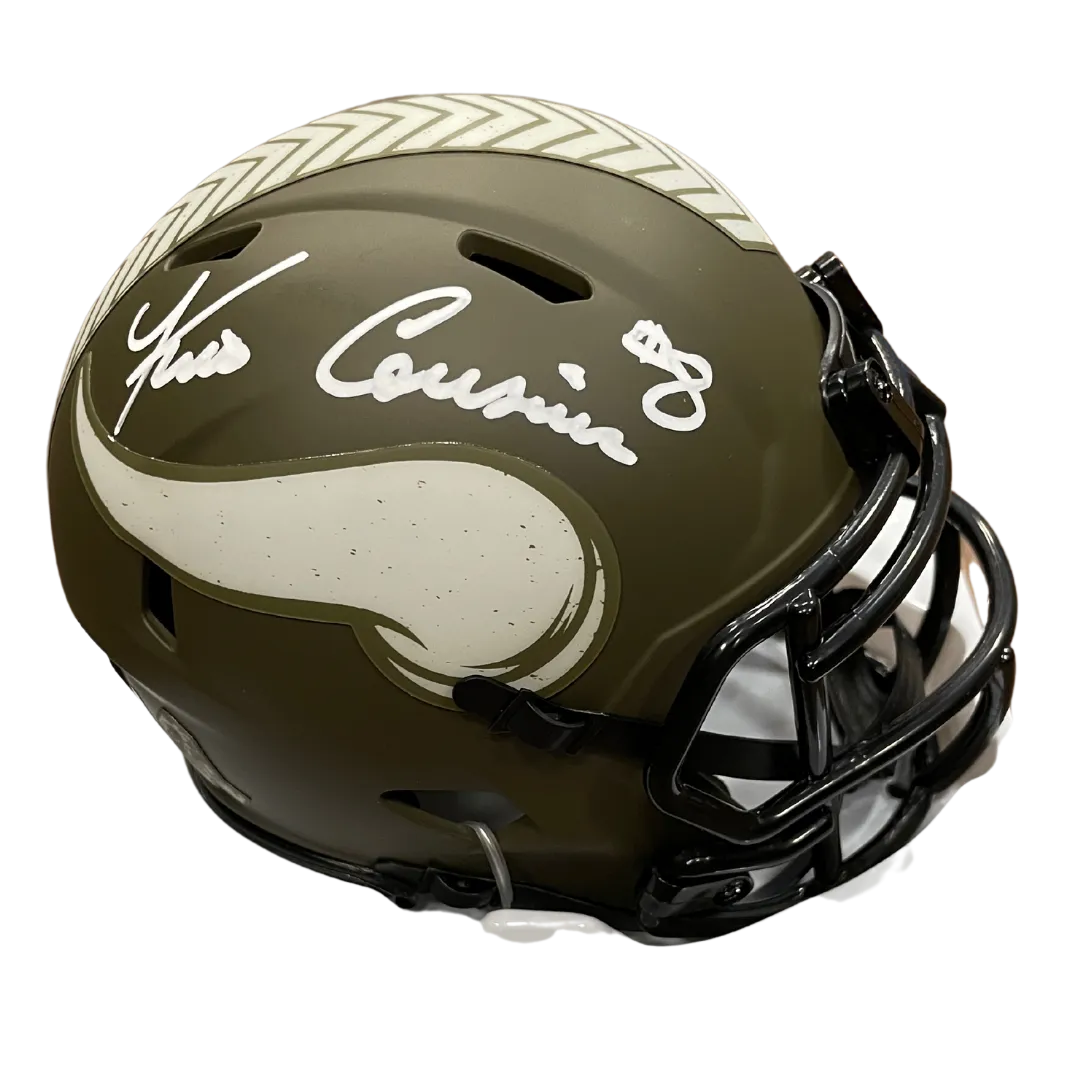 Kirk Cousins Autographed Minnesota Vikings Salute To Service Mini Helmet