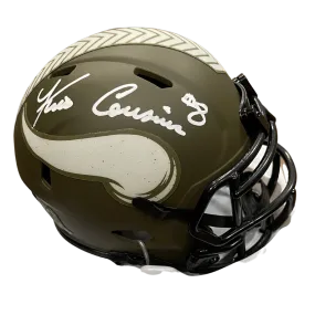 Kirk Cousins Autographed Minnesota Vikings Salute To Service Mini Helmet