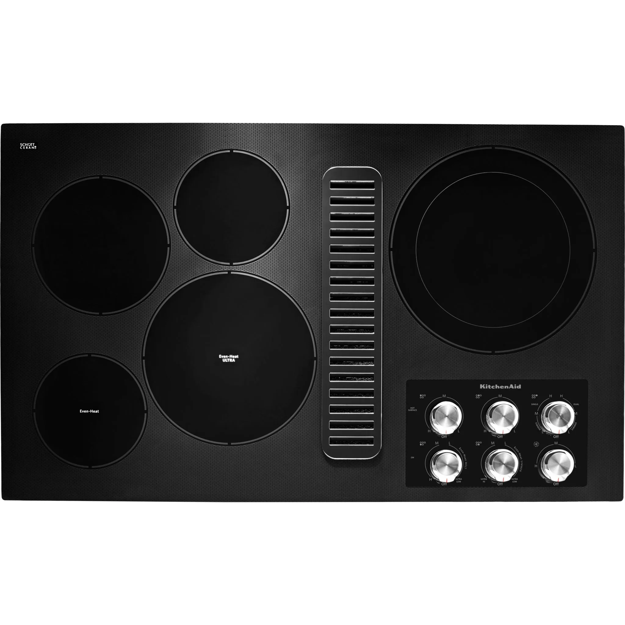 KitchenAid 36" Cooktop (KCED606GBL) - Black