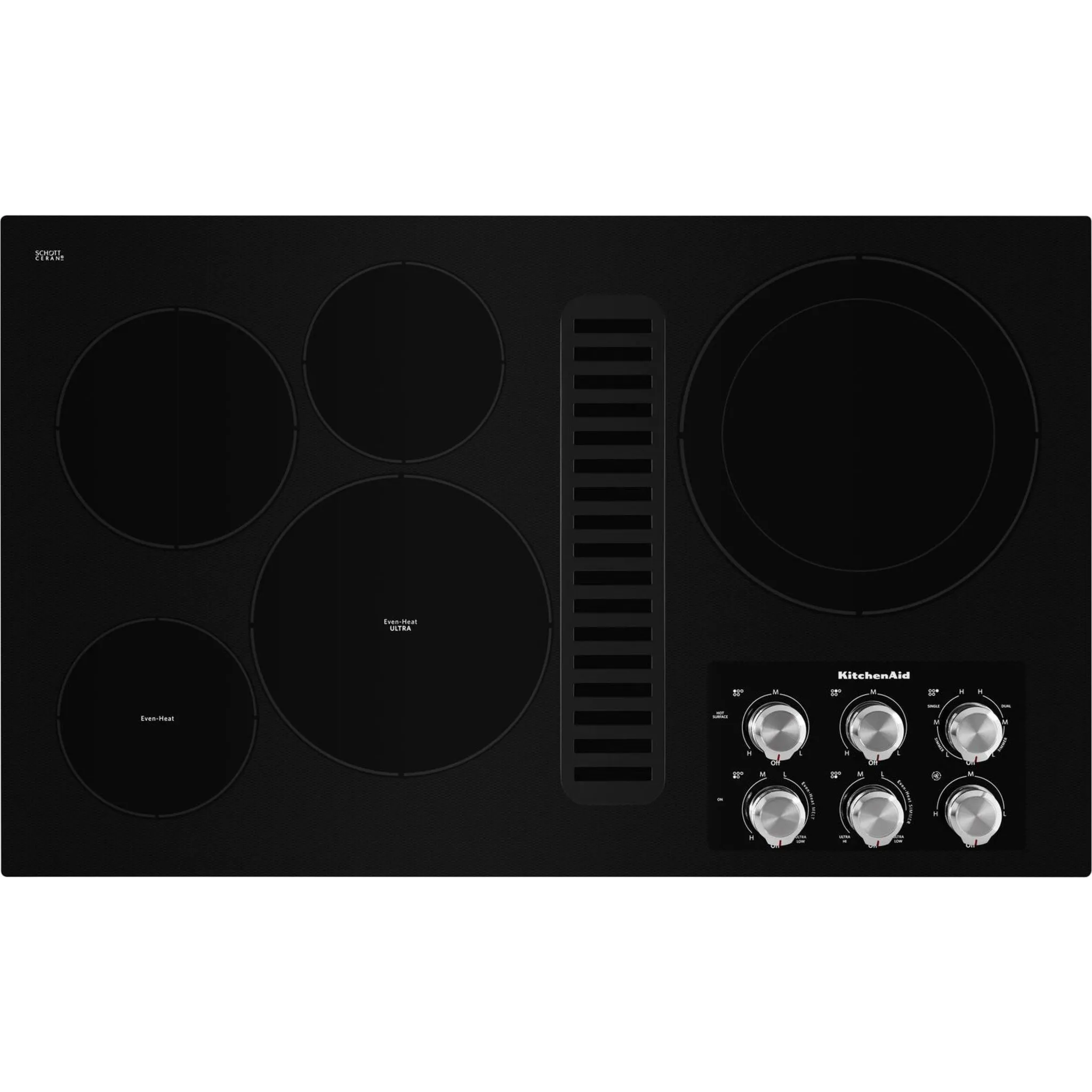 KitchenAid 36" Cooktop (KCED606GBL) - Black