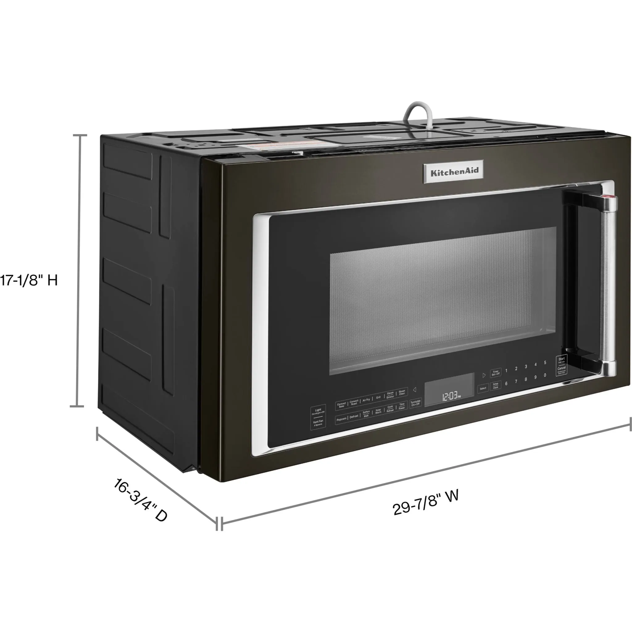 KitchenAid  Over-the-Range Convection Microwave with Air Fry Mode (YKMHC319LBS)