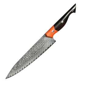 Koi Chef Knife VG10 Wave pattern Damascus