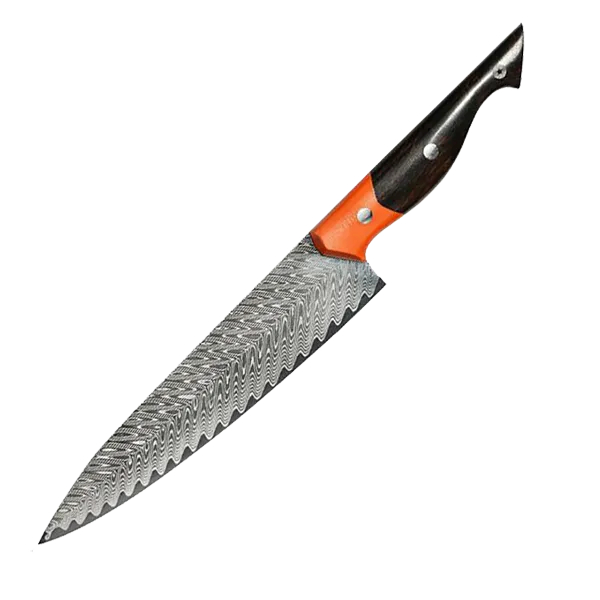 Koi Chef Knife VG10 Wave pattern Damascus