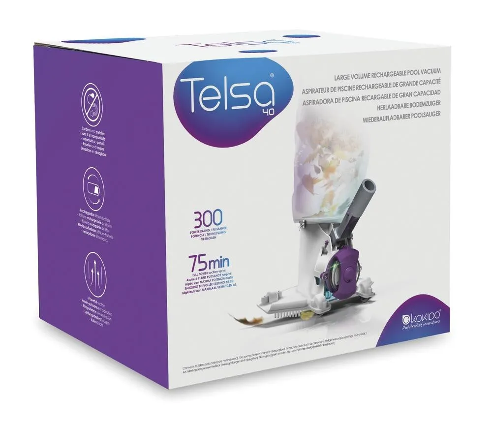 Kokido® Telsa™ 40 Rechargeable Pool Vacuum