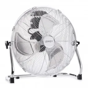 Lewis's 16 Inch Floor Fan Stainless Steel