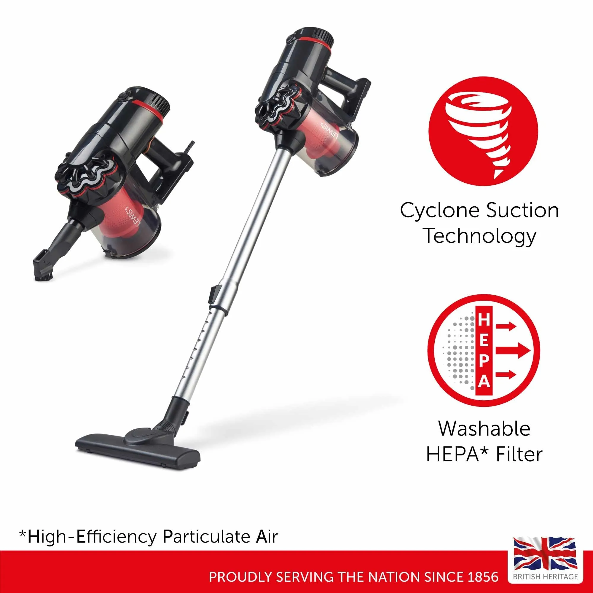 Lewis's 2 in 1 Cyclonic Corded Vacuum Hoover