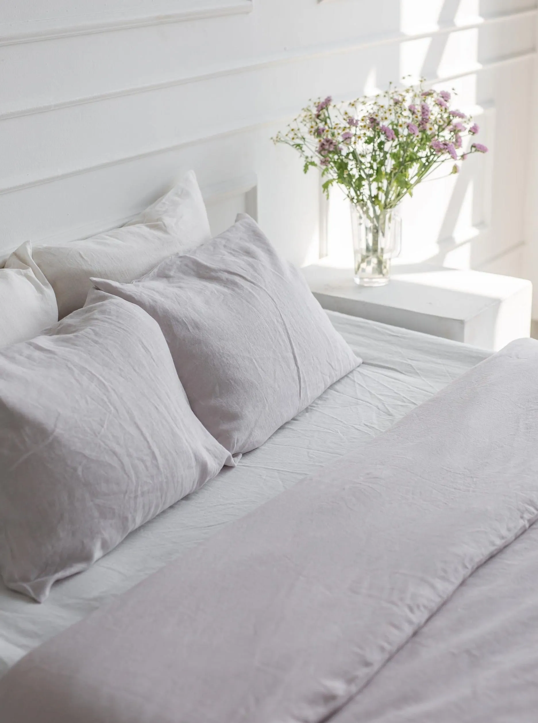 Linen Bedding Set - Cream