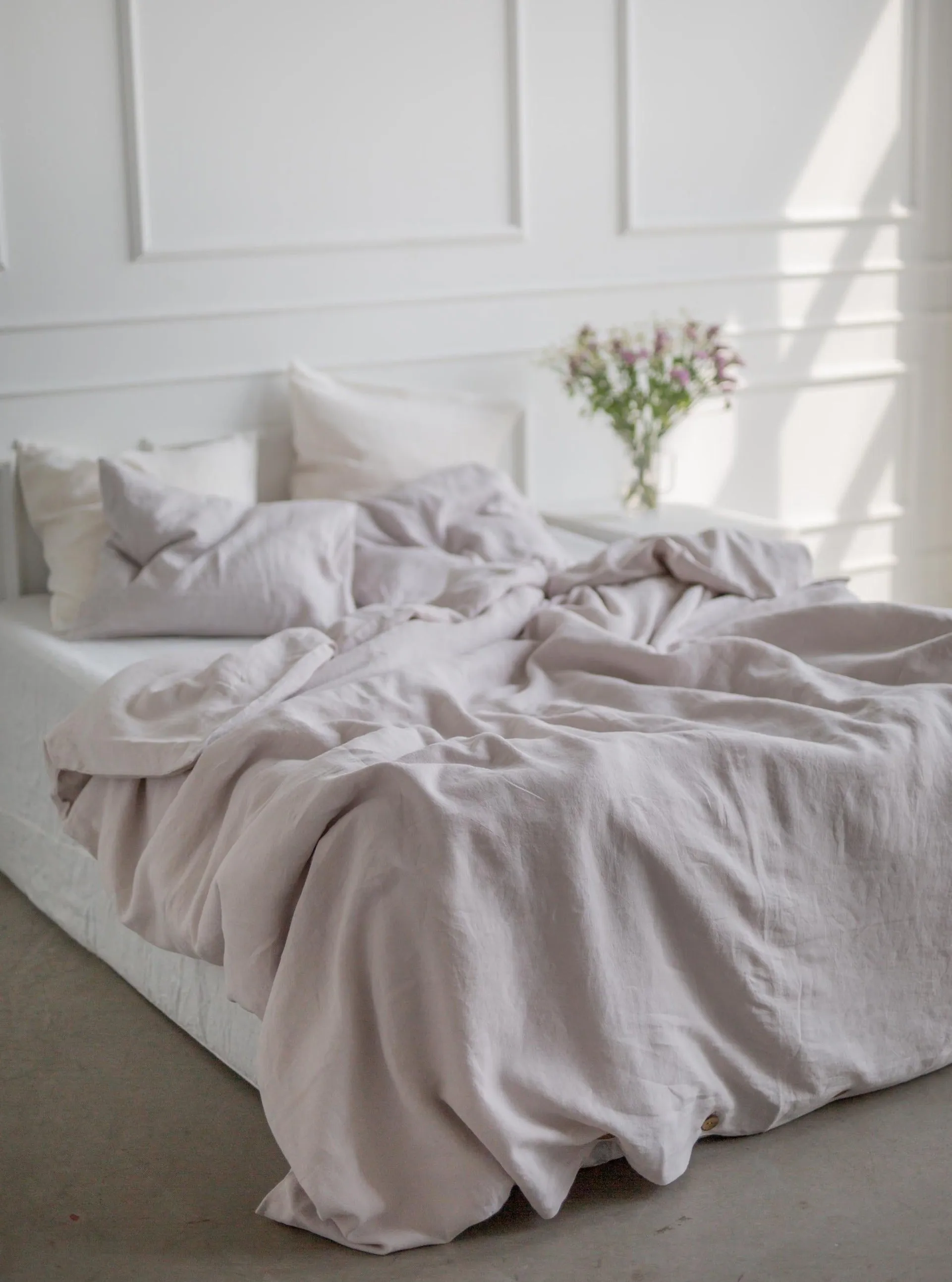 Linen Bedding Set - Cream