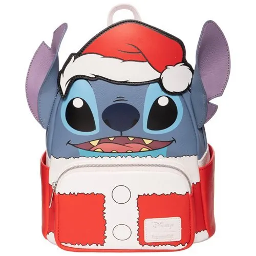 Loungefly Lilo & Stitch Holiday Santa Stitch Mini-Backpack- Entertainment Earth Exclusive