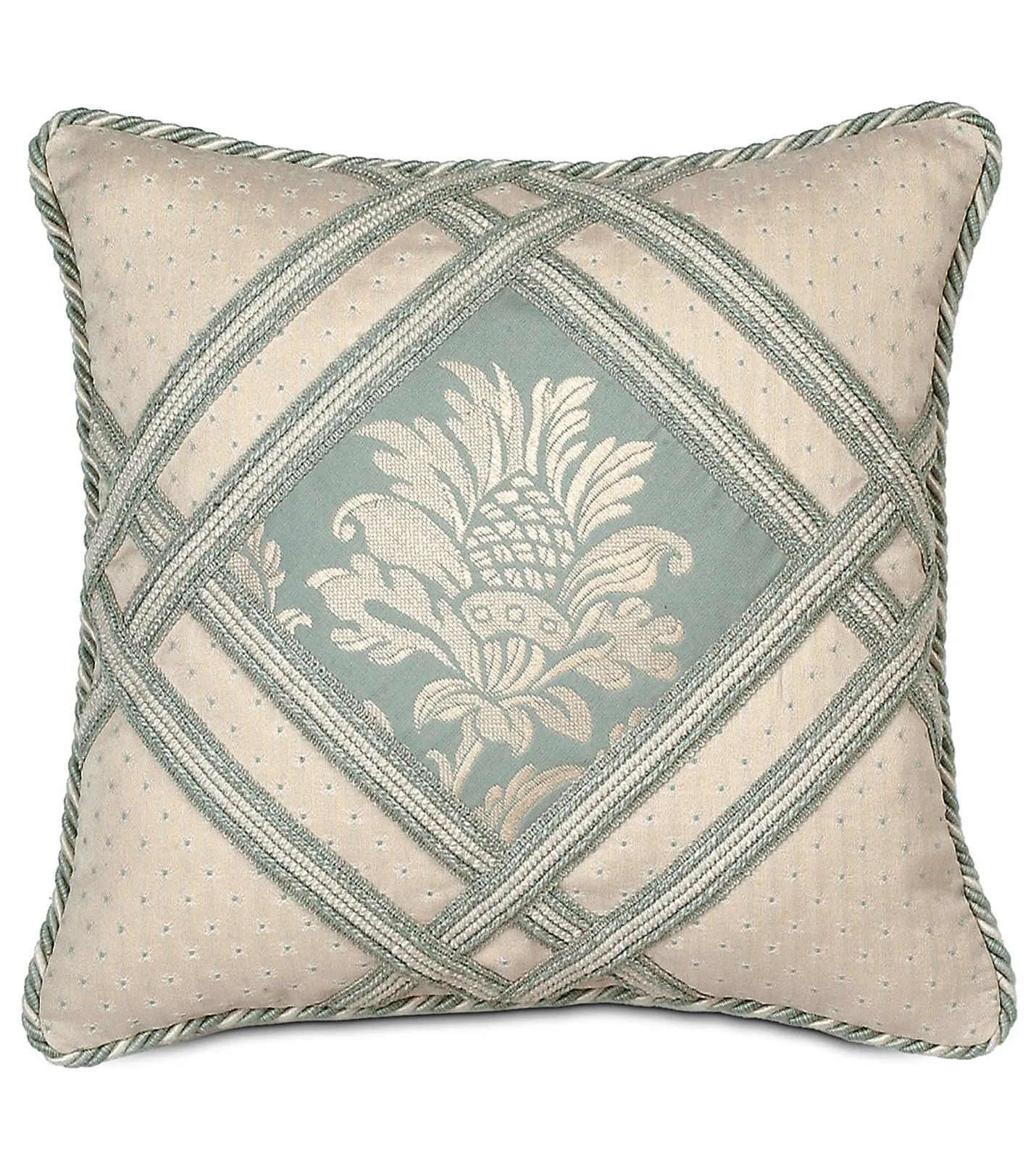 Luxembourg Diamond Throw Pillow Cover 16x16