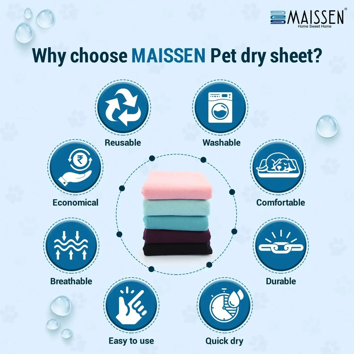 Maissen Pet Dry Sheet Coral