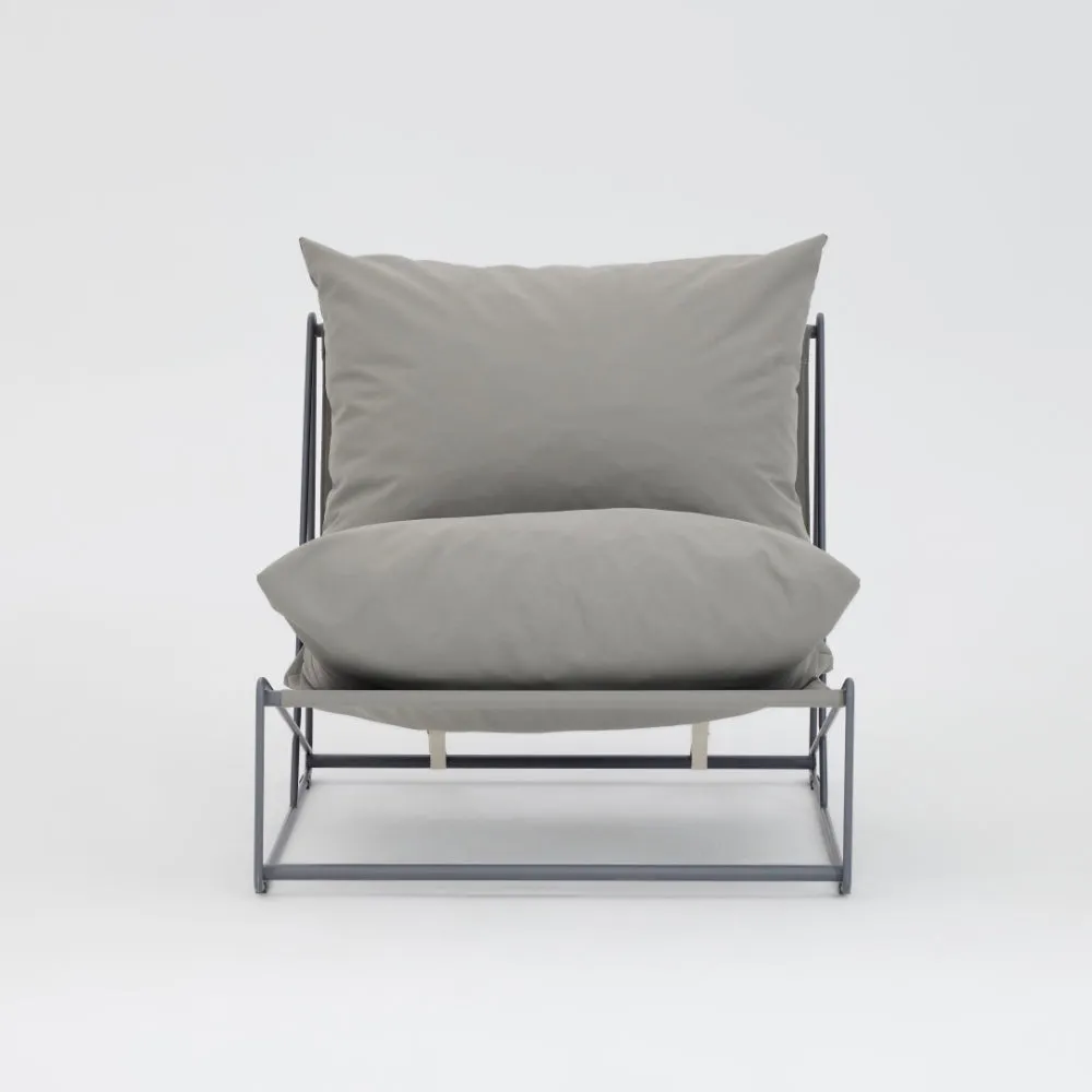 Marina Steel Garden Chair, Grey