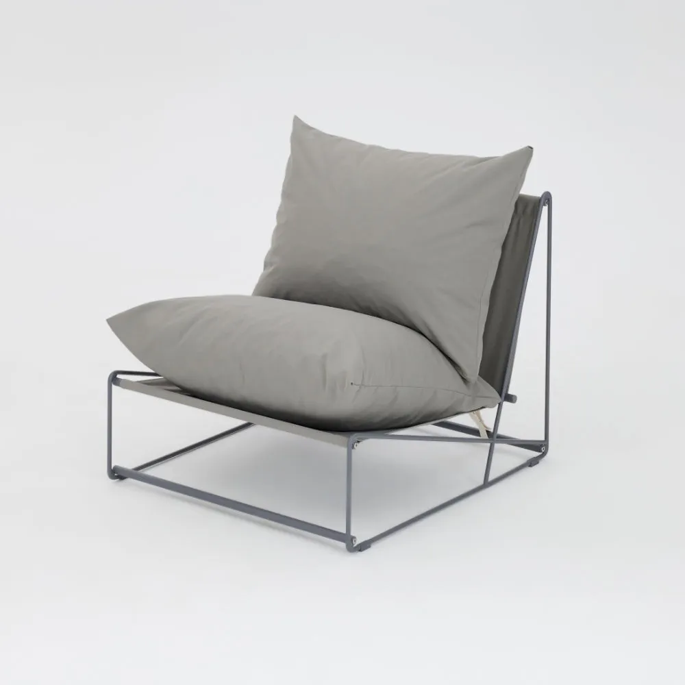 Marina Steel Garden Chair, Grey