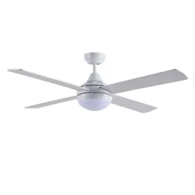 Martec Link 1220mm 4 Blade Ceiling Fan with 15w LED  Light White