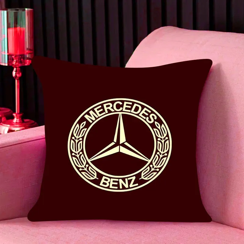 Mercedes-Benz-Inspired Cushion Cover, Classic Car Pillow Cover, Supercars, Throw Pillow Cover, Home Decor