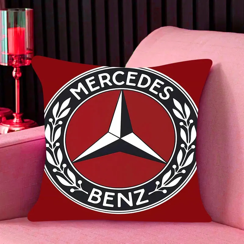 Mercedes-Benz-Inspired Cushion Cover, Classic Car Pillow Cover, Supercars, Throw Pillow Cover, Home Decor