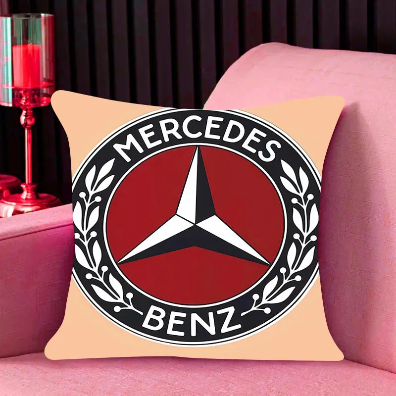 Mercedes-Benz-Inspired Cushion Cover, Classic Car Pillow Cover, Supercars, Throw Pillow Cover, Home Decor