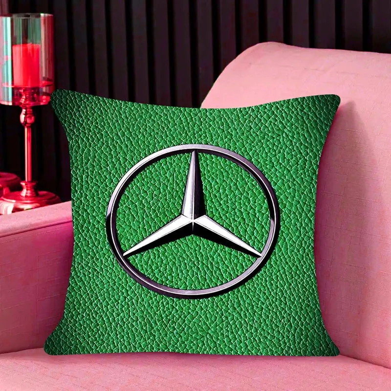 Mercedes-Benz-Inspired Cushion Cover, Classic Car Pillow Cover, Supercars, Throw Pillow Cover, Home Decor