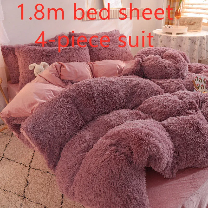 Mink velvet crystal velvet four-piece bedding