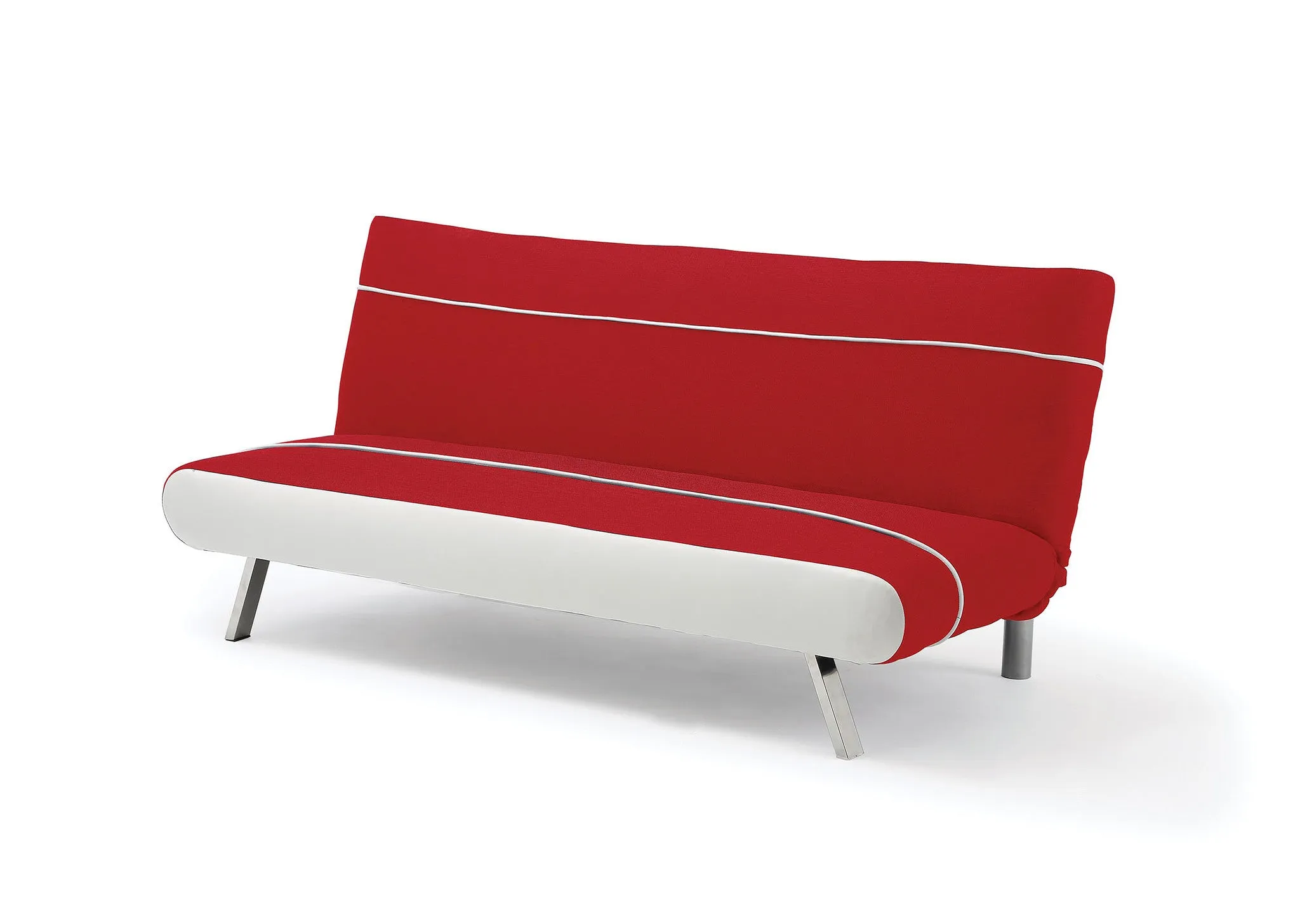 Modern Sofa Bed 3 Seater Mm 414010 Red