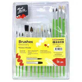 Mont Marte Studio Artist Brushes 15pc