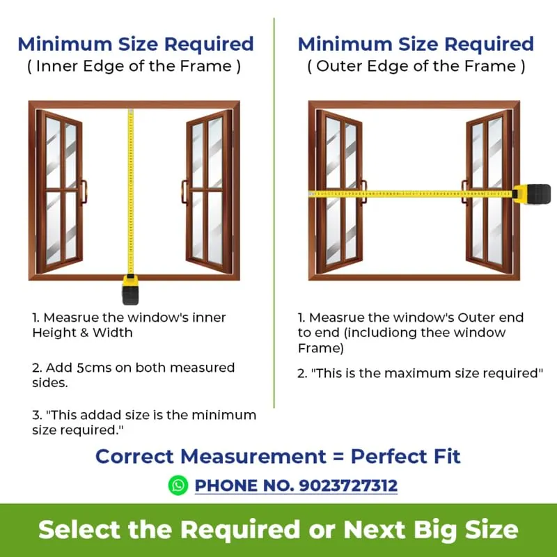 Mosquito Net for Windows Pre-Stitched (Size:140cmX150cm, Color: Cream) Premium 120GSM Strong Fiberglass Net with Self Adhesive Hook Tape