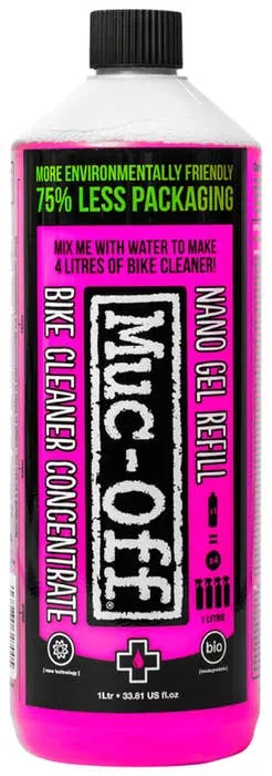 Muc-Off Nano Tech Gel Concentrate Cleaner: 1L Bottle