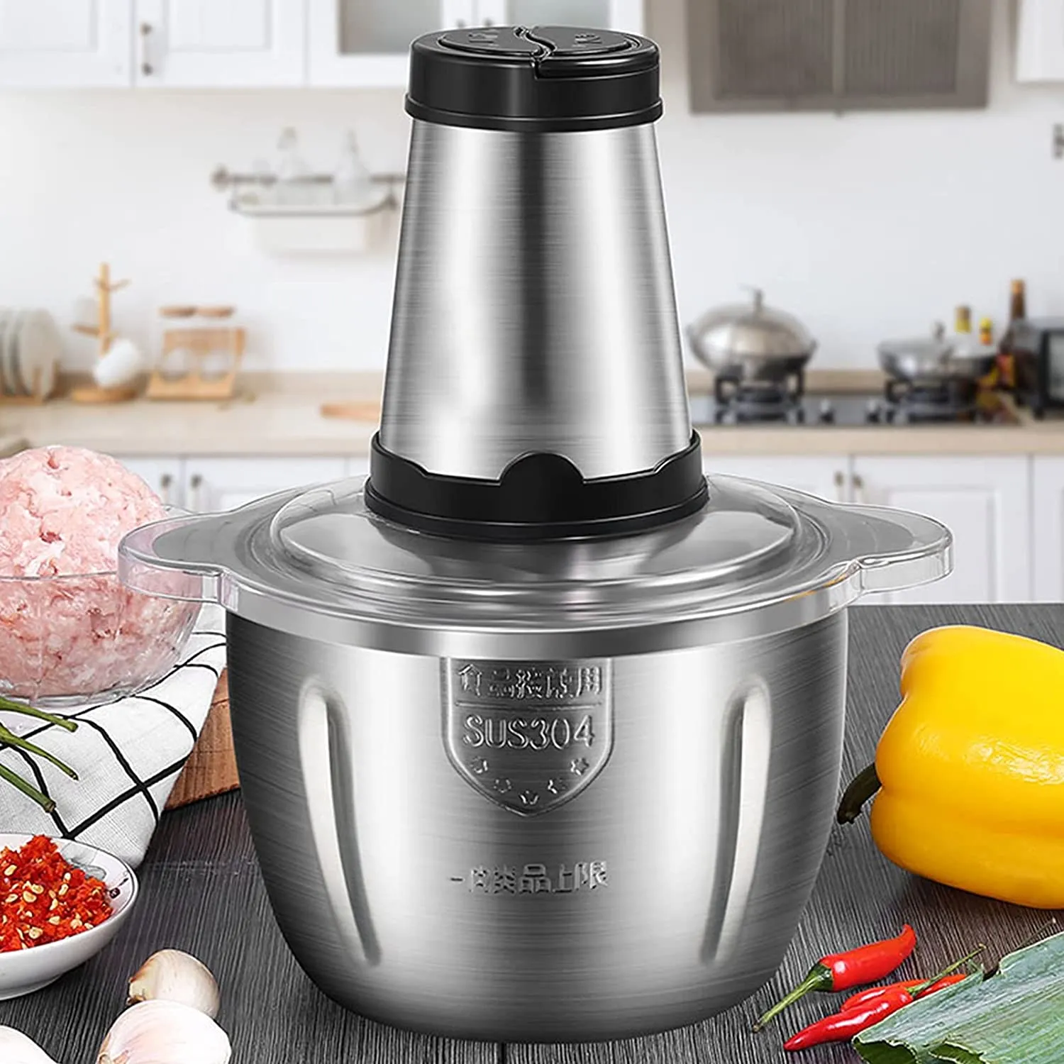 Multi-functional Electric Meat Vegetable Food Grinder 2 Speed Control