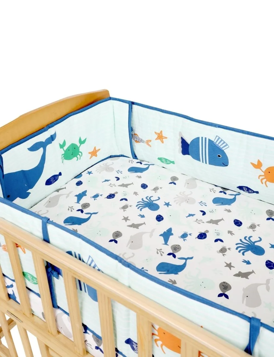 My Sea World - Baby Crib Sheet