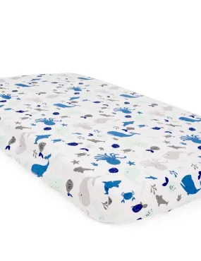 My Sea World - Baby Crib Sheet