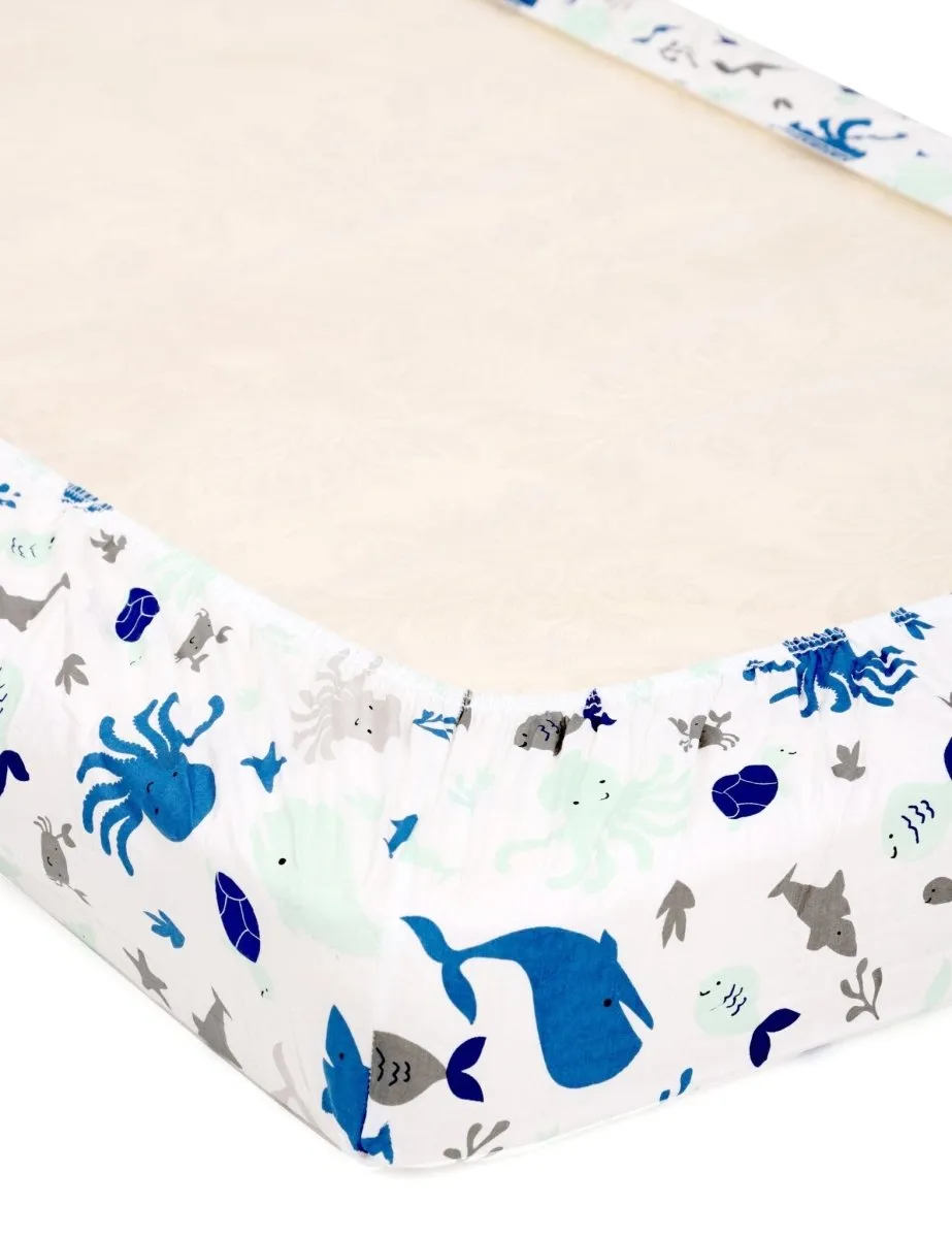 My Sea World - Baby Crib Sheet