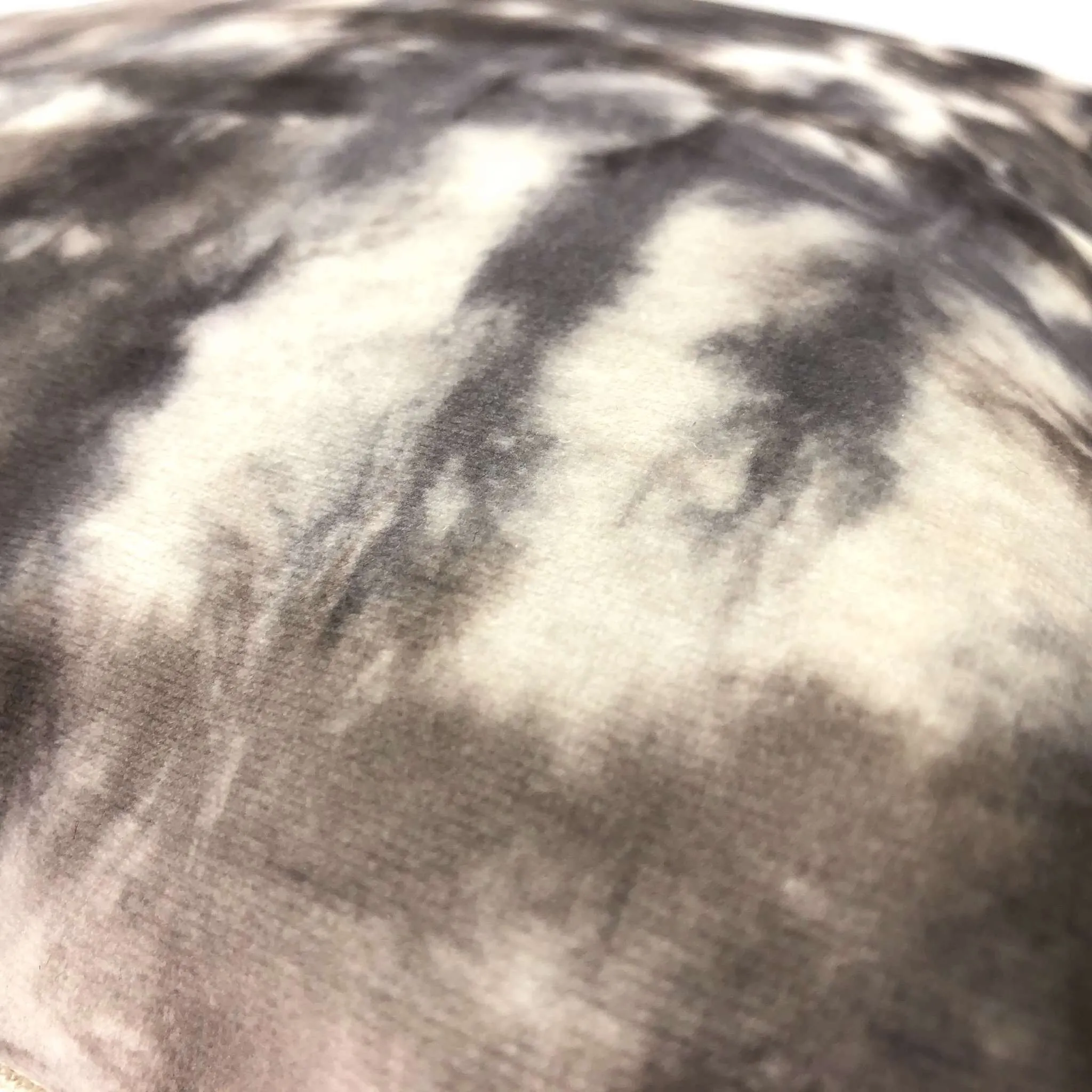 Nari Taupe Gray Cream Tie Dyed Velvet Pillow Cover