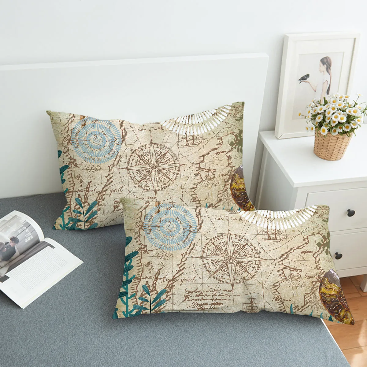 Nautical Chart Comforter Set