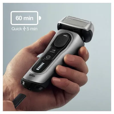 New - Braun Series 8-8457cc Men's Electric Foil Shaver with Precision Beard Trimmer & Clean & Charge SmartCare Center