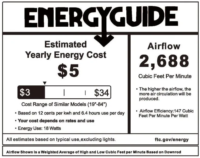 NICOLET 52 inch 3-Blade Flush Mount Smart Ceiling Fan with LED Light Kit & Remote- Black/Antique Walnut