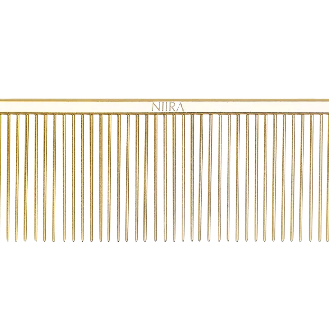 Niira 9" Koda Finishing Comb Gold by Irina Pinkusevich