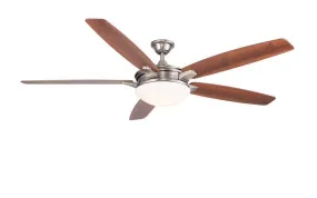 Novato Nickel 70 Inch Ceiling Fan