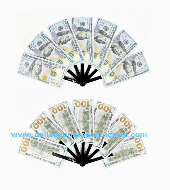 Novelty 100 Dollar Bill Hand Fans Wholesale