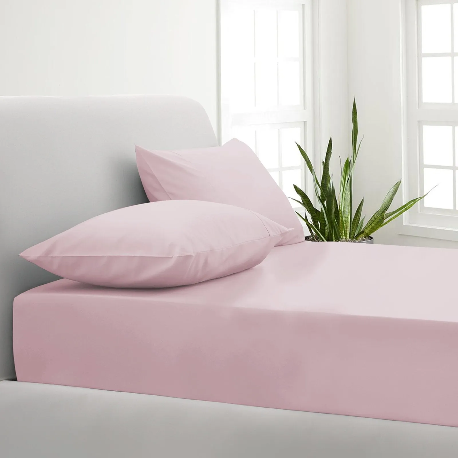 Park Avenue 1000TC Cotton Blend Sheet & Pillowcases Set Hotel Quality Bedding King Blush