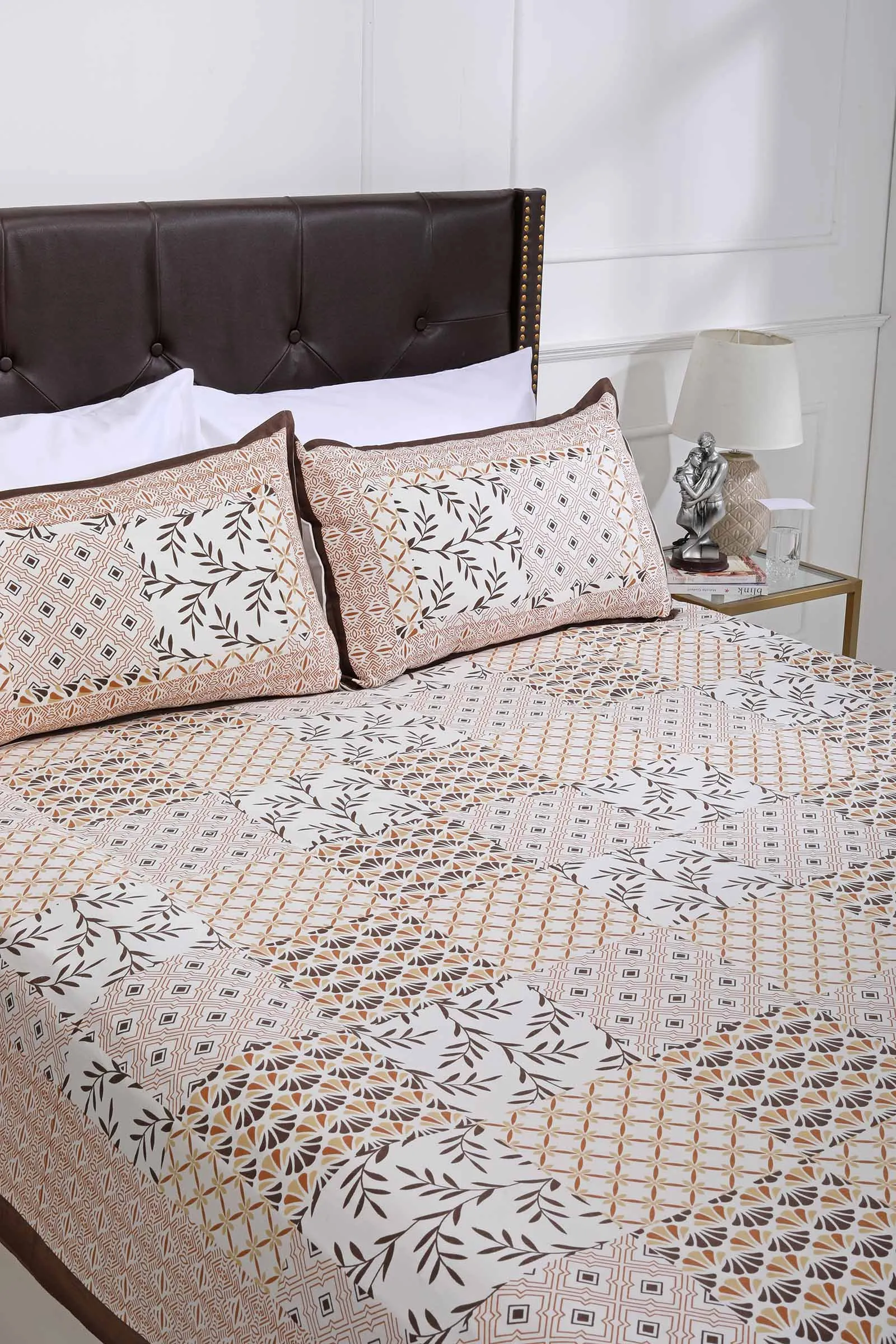 Patch Print Cotton Bedsheet